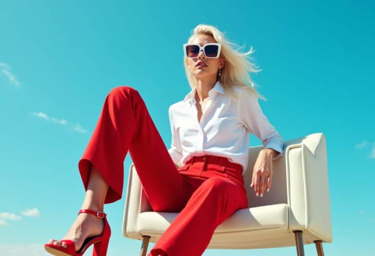 Transforme seu estilo com camisas brancas e sandálias vermelhas