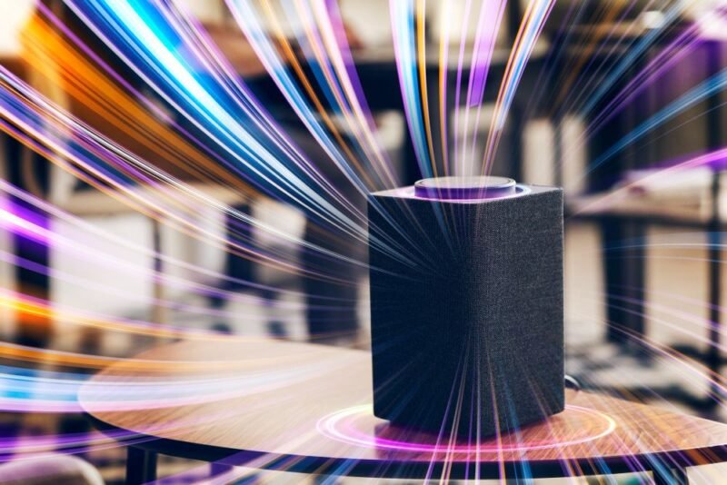 configuração de áudio